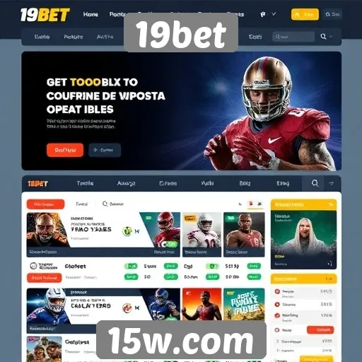 Interface do usuário do site 19bet é intuitiva